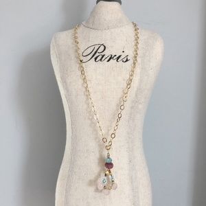 Sophia Forero Rose Quartz Aquamarine Neckl…
